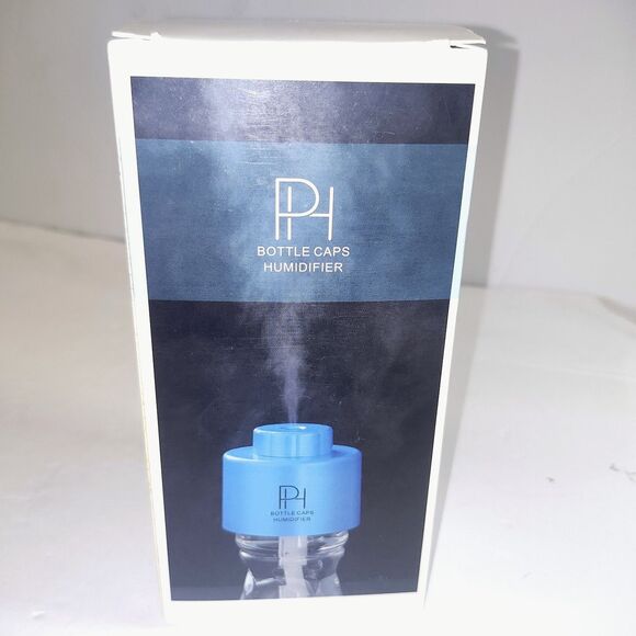 Mini Portable Blue Bottle Cap Air Humidifier With USB Cable for Office & Home - Picture 6 of 11